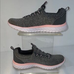 ATHLETIC WORKS WOMENS BUNGEE SLIP ON SNEAKERS FTL-02-036